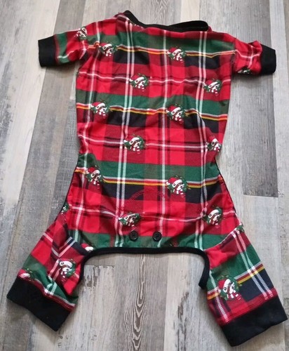 Buc-ee  Christmas Plaid Dog Pet Shirt Pajamas L Large Cute