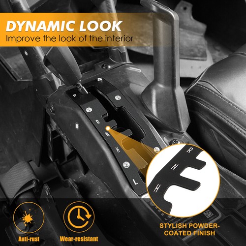 Shifter Plate Shift Gate & Passenger Handle Grab For Can-Am Maverick X3 2017-23 - Picture 11 of 13