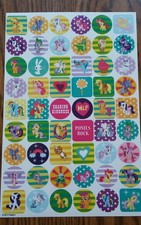 54 stickers. My little pony friendship is magic stickers single sheet.