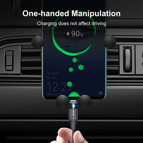 Magnetic Charging Phone Cable Type C For Samsung S8+ S9 Plus Charger Fast USB C - Zdjęcie 7 z 26