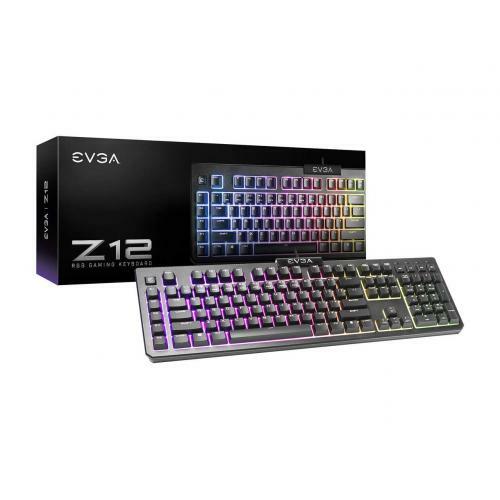 EVGA Z12 RGB USB 2.0 Gaming Keyboard - Braided USB Cable