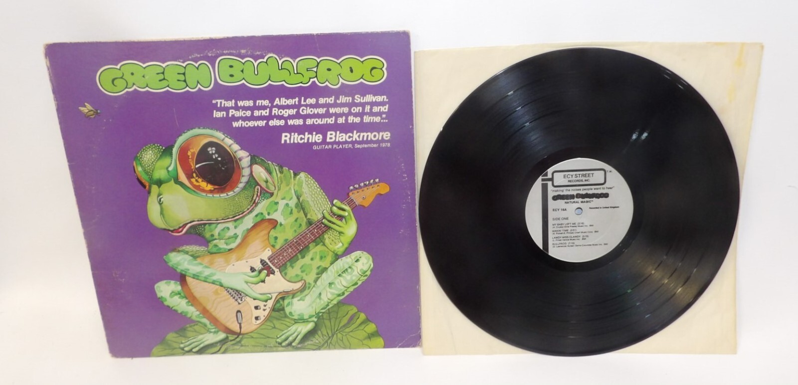 Green Bullfrog Ritchie Blackmore 1980 ECY Records Vinyl LP Album