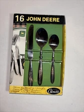 Gibson John Deere Stainless Flatware Set 16 Pieces Unused in Box