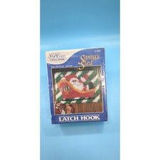 J P Coats Santa's Sled Latch Hook Christmas Kit 18 x 24 inch NEW