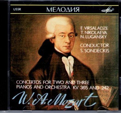MOZART: CONC. f. 2 / 3 PIANOS & ORCHESTRA   MELODIYA-CD m. S. SONDECKIS & LITHUA
