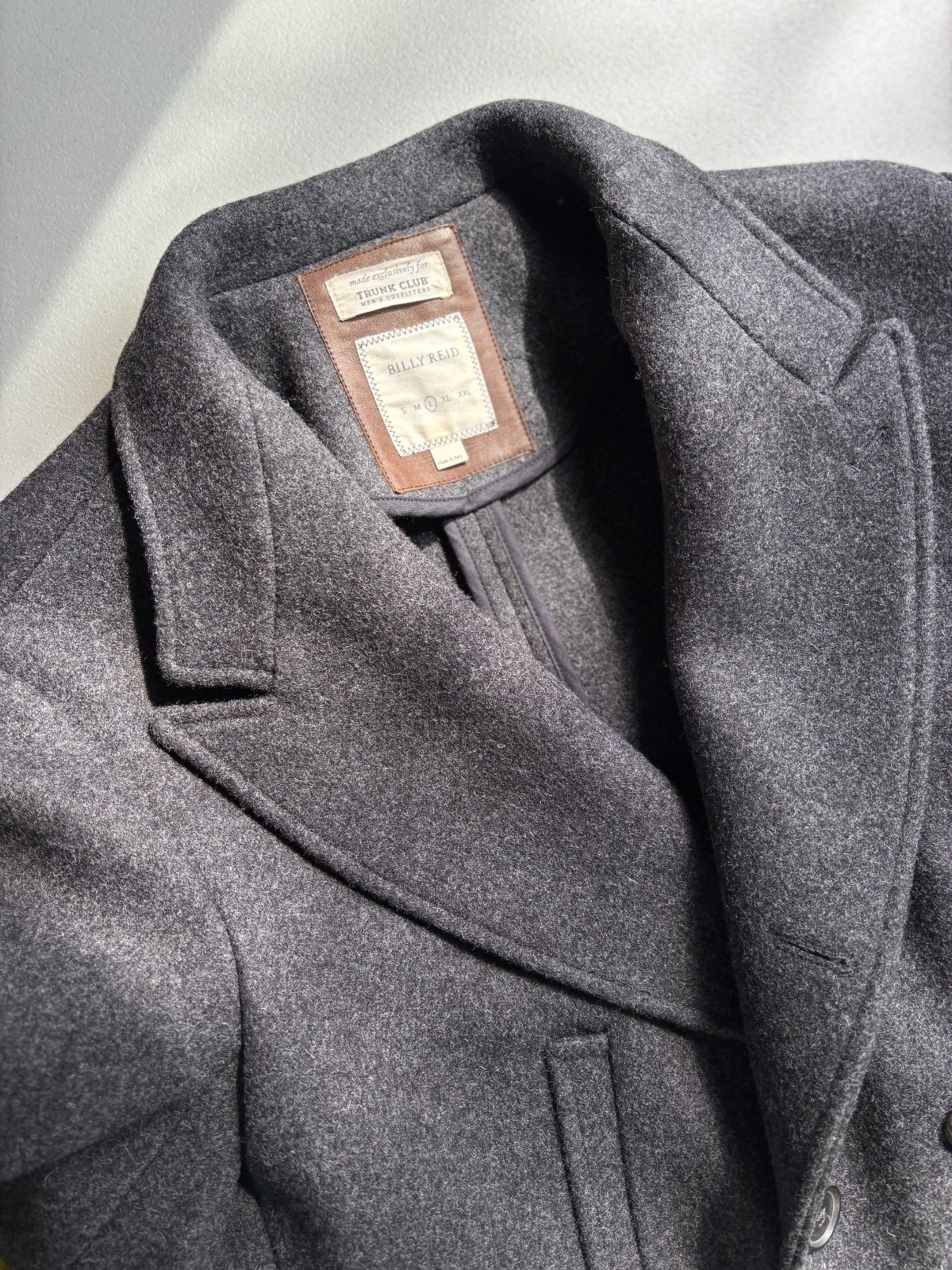 Billy Reid Wool Bond Peacoat Size L image 7
