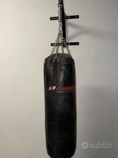 Sacco boxe Carnielli kg 20 con supporto per muro tutto cone nuovo