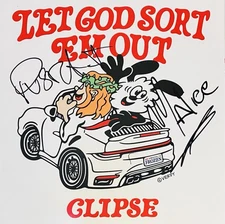 CLIPSE Pusha T & Malice Autographed Signed Let God Sort Em Out VERDY Vinyl BAS