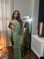 windsor sage green formal prom dress