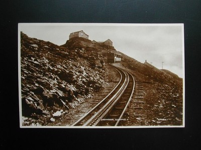 Vintage Wales Postkarte ''Snowdon Summit'' (unbenutzt)