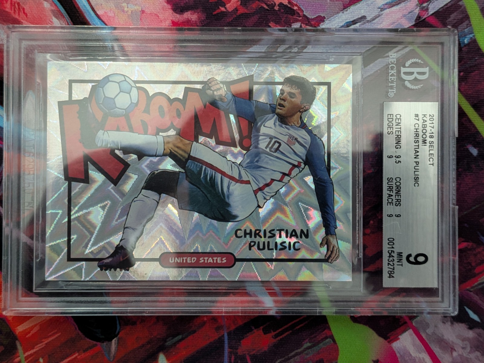 2017 Panini Select Christian Pulisic Kaboom #7 BGS 9