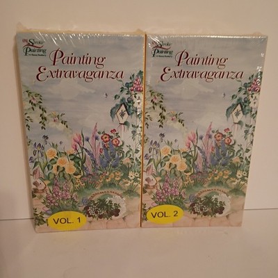 Painting Extravaganza Volumes 1 & 2 (VHS 2003) Donna Dewberry One Stroke NIP