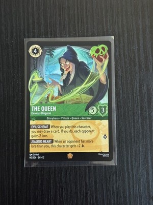 Disney Lorcana Wilds Unknown The Queen Devious Disguise Legendary 90/204 NF