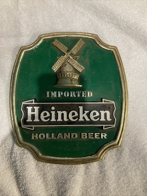 Vintage Heineken Beer Windmill Sign - 9”