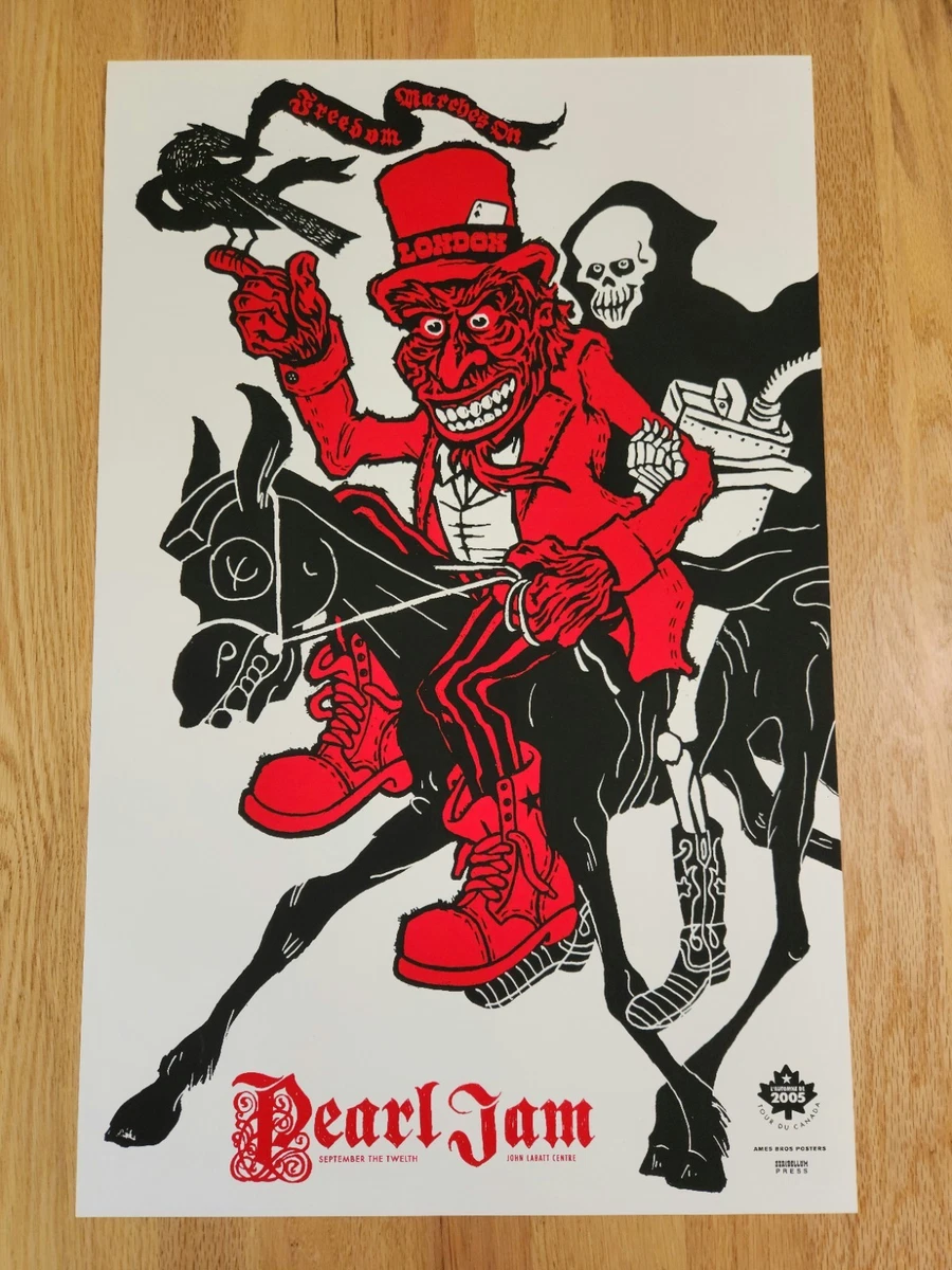 2005 Pearl Jam Poster London Ontario Canada RARE! AmesBros | eBay