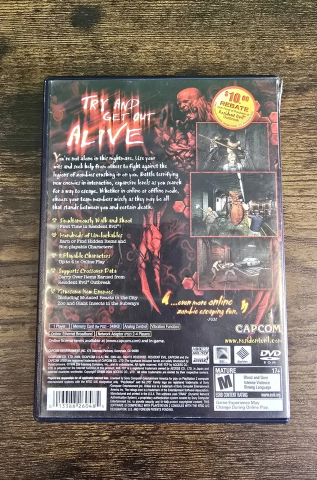 Resident Evil: Outbreak -- File #2 (Sony PlayStation 2, 2005) PS2 - Image 2 of 4