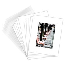 Pack of 50 8x10 White Picture Mats Mattes with White Core Bevel Cut for 5x7 P...