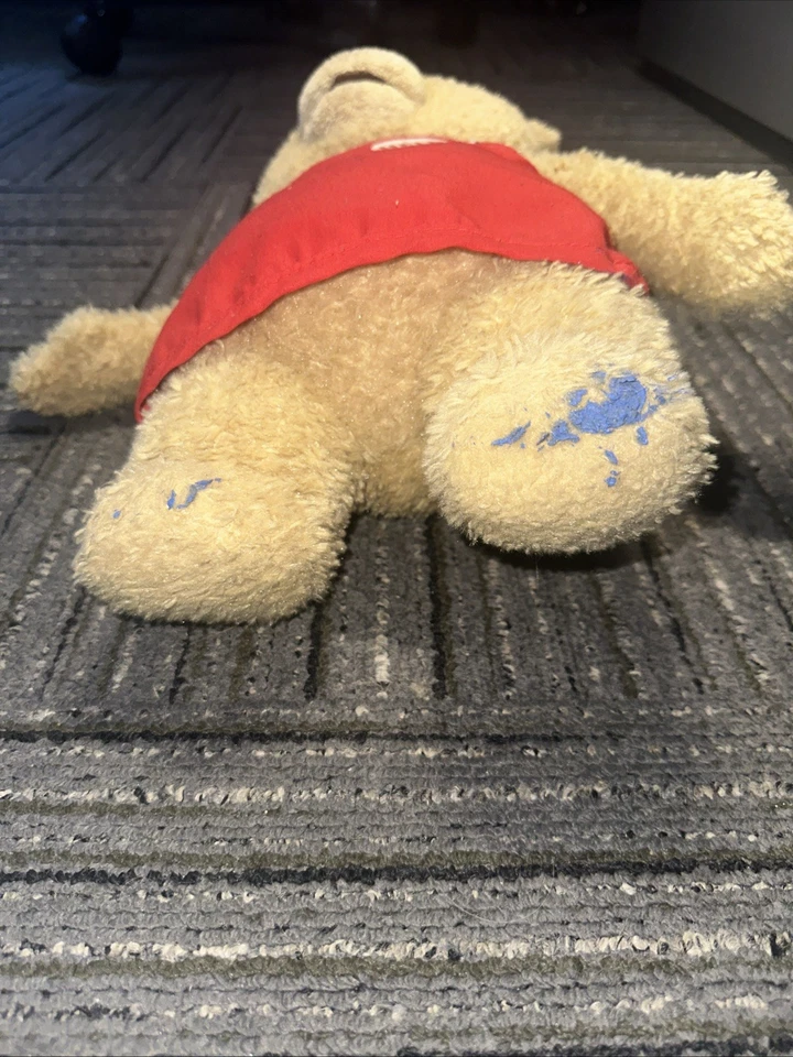 VGUC-17” Urso de Pelúcia Ted Brinquedo de Pelúcia em Avental Pelúcia Macia Recheado Filme Comédia Funciona - Imagem 4 de 4