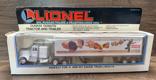 Camión remolque tractor Dunkin' Donuts vintage 1992 Lionel calibre 6-12842 calibre O y 027 | Zustand: New