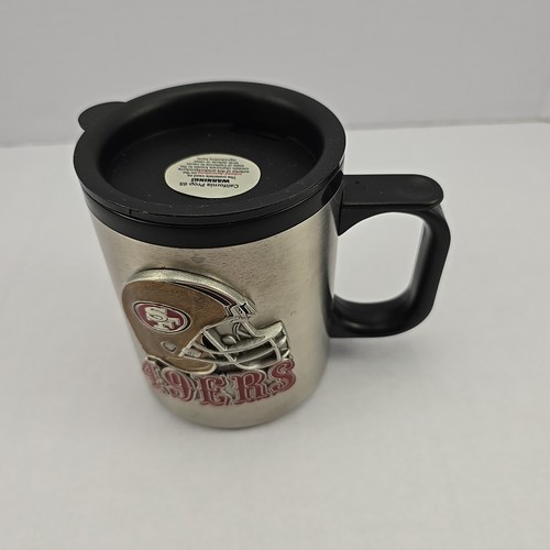 Vintage NFL San Francisco 49ers Travel Mug Lid 18-8 Stainless Steel NEW - Picture 2 of 15