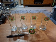 Victoria Bitter VB Beer Pot Middy Glasses x 4 - 285ml Plus One VB Pot- 425 ml