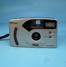 Nikon EF400SV 35mm Point & Shoot Film Camera, Silver - Tested