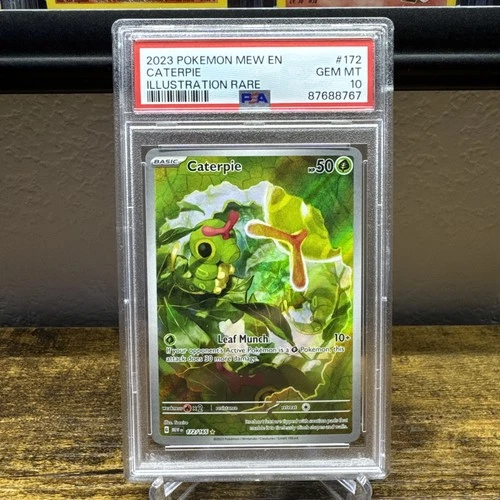 Caterpie Illustration Rare 172/165 Pokémon 151 PSA 10