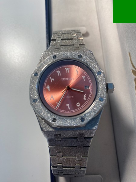 Seiko Automatic Watch with Arabic Dial Stainless Steel