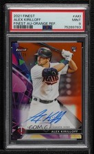 2021 Topps Finest Orange Refractor 14/25 Alex Kirilloff PSA 9 MINT Auto v9t