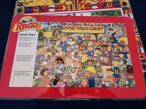 Ragu Laminated Placemats with Recipe Book and Dry Erase Markers - Picture 3 of 11