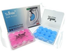 Wax Ear Plugs for Sleep - 24 Silicone Wax Earplugs for Swimming and Sleeping ...