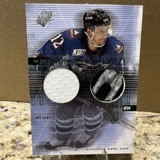 2000-01 UD SPx - Winning Materials JERSEY/STICK Peter Bondra Washington Capitals