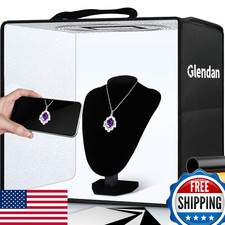 Glendan 12x12 Portable Photo Studio Light Box Dimmable 112 LED Shooting Tent Kit
