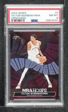2024-25 Panini NBA Hoops Hipnotized Victor Wembanyama #9 PSA 8 1m6p