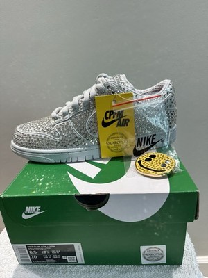 Size 8.5 - Cactus Plant Flea Market x Swarovski x Nike Dunk Low Pure Platinum