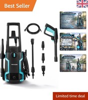 Versatile Pressure Washer - 135 Bars Max Pressure, 5m Hose for Quick Cleaning
