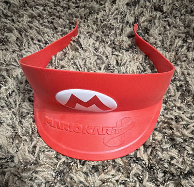Mario Kart 8 Mario Kart Series Mario Red Visor Hat Cap with ''M'' Logo