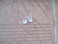 40 x abdeckkappe für schrauben   ,  weiß ,   3,5 mm