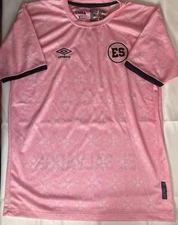 NEW Men’s Replica El Salvador Pink Soccer Jersey 2025 Size XL