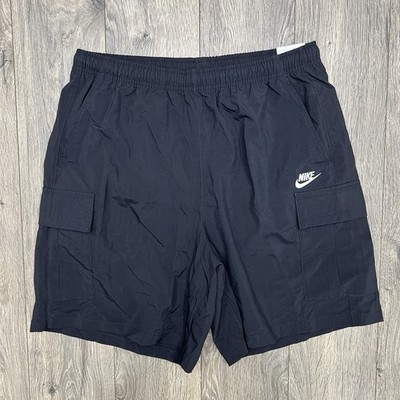 Nike Utility Shorts Sz Large Mens Black Sportswear Club Loose Fit $60
