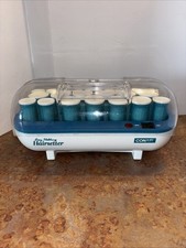CONAIR EASY HOLDING HAIRSETTER 20 EASY GRIP HOT ROLLERS CURLERS 17 CLIPS