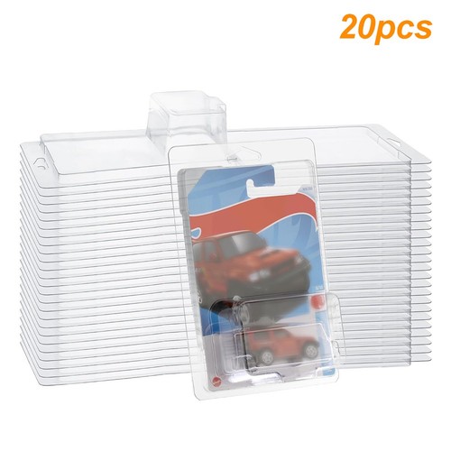 1-50 PIEZAS Estuche Protector Transparente Pantalla Plástico Para Hot Wheels y Matchbox Coche Básico - Imagen 18 de 20