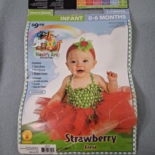Strawberry Costume Tutu Dress Baby Size 0-6m Halloween Play Theater Festival