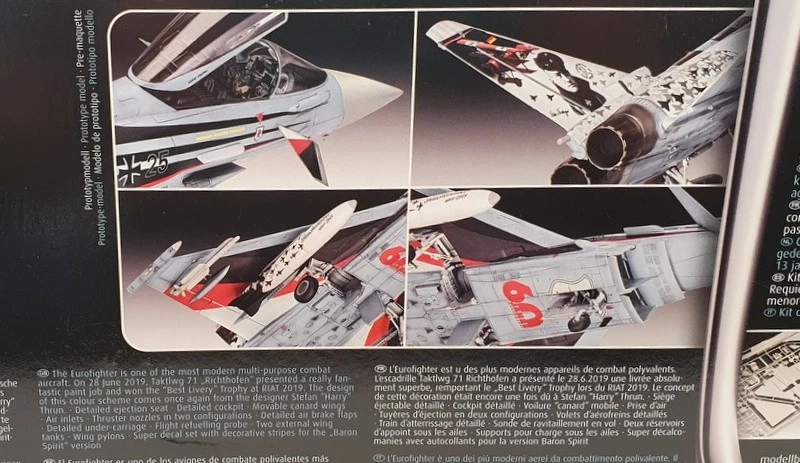 Revell 1/48 Scale Model Kit 03848 - Eurofighter Typhoon Baron Spirit - Image 3 of 3