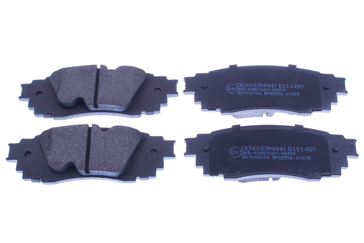 Rear DENCKERMANN B111480 Brake Pad Set, disc brake for LEXUS,TOYOTA