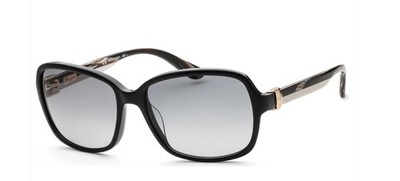 Original Salvatore Ferragamo Sunglasses Womens Black/Gray Gradient SF606S NEW