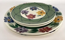 Gail Pittman Southern Living Daisy Chain Plate Set 2-Dinner and 2-Salad Plates