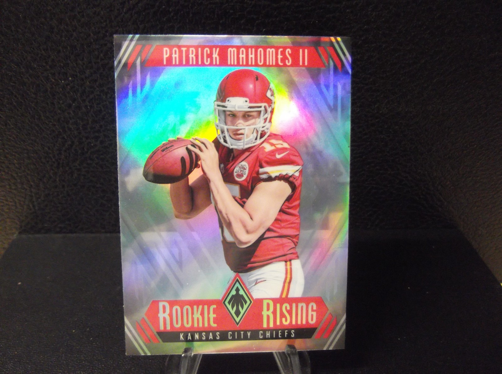 2017 PANINI PHOENIX #RR-15 PATRICK MAHOMES ROOKIE RISING SILVER PRIZM RC