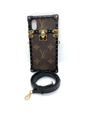 USED LOUIS VUITTON iPhone X Case Eye Trunk M62618 Monogram Canvas 11542