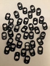 Aluminum soda beer tabs -BLACK colour-